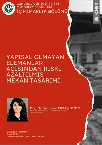 Yapısal Olmayan Elemanlar Açısından Riski Azaltılmış Mekan Tasarımı